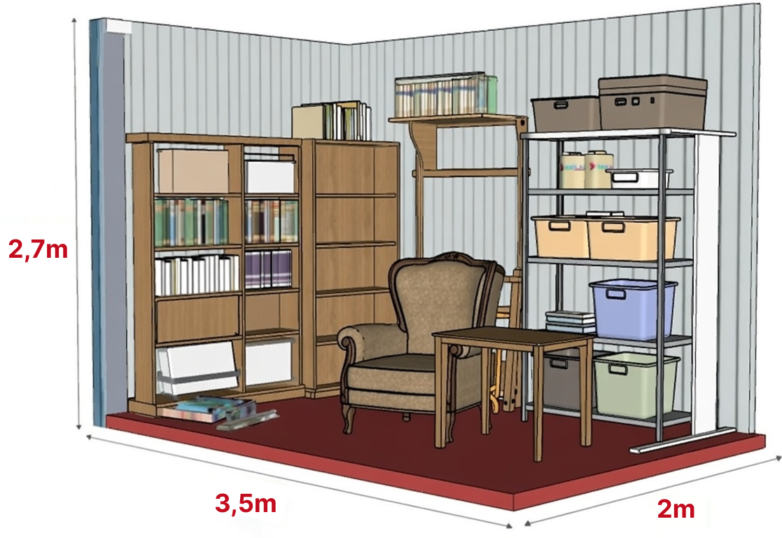 Traster de 3 a 8 metres quadrats