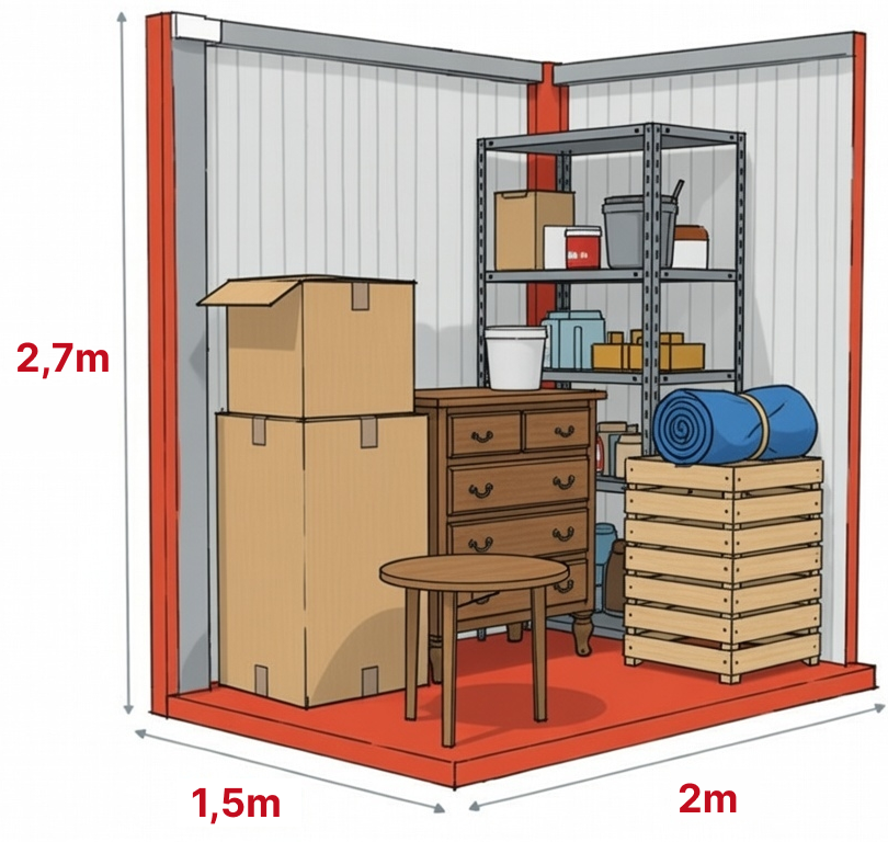 Traster d'1 a 3 metres quadrats